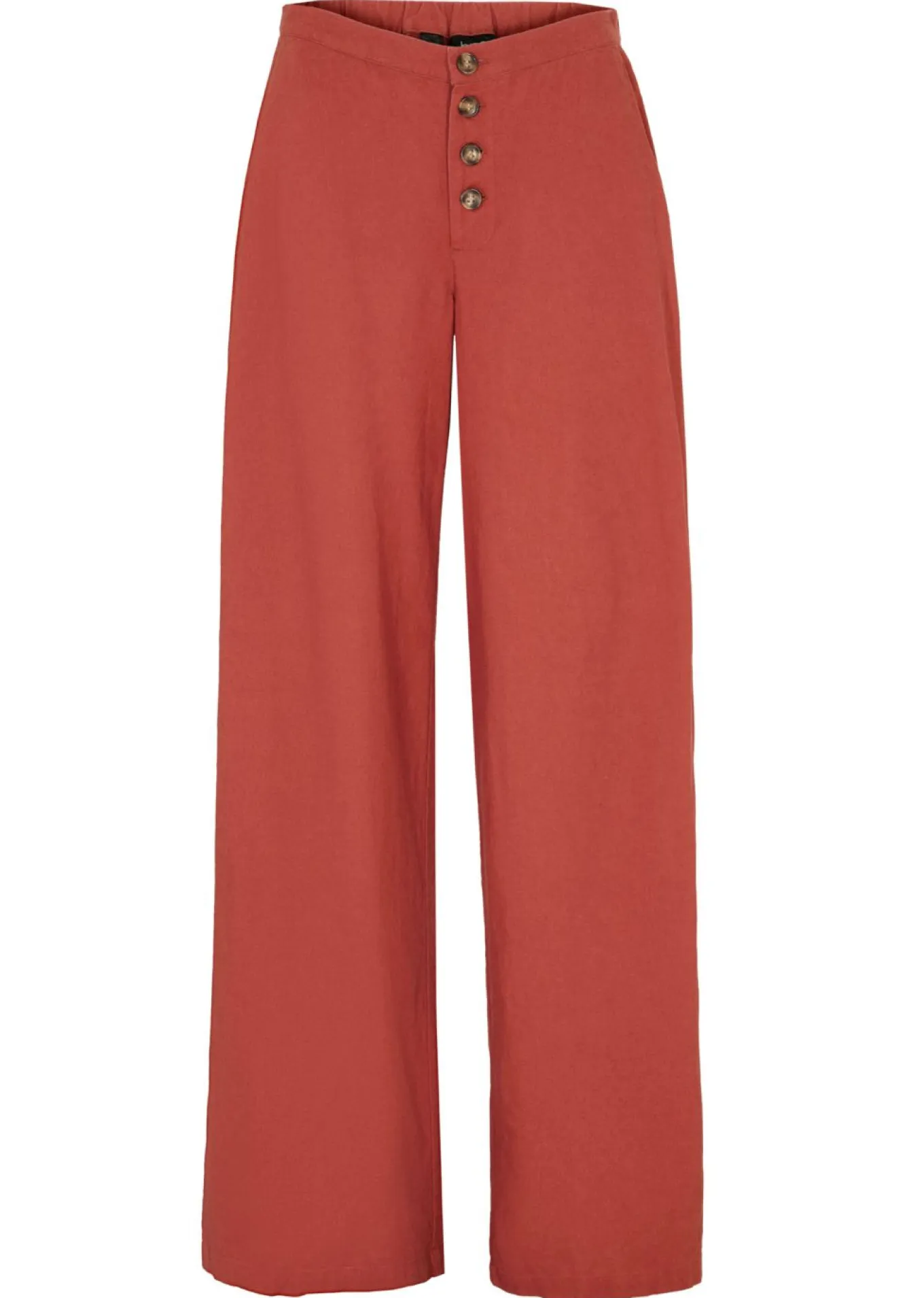 Pantalón palazzo largo con lino