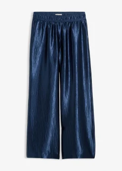 Pantalón palazzo satinado con cinturilla cómoda