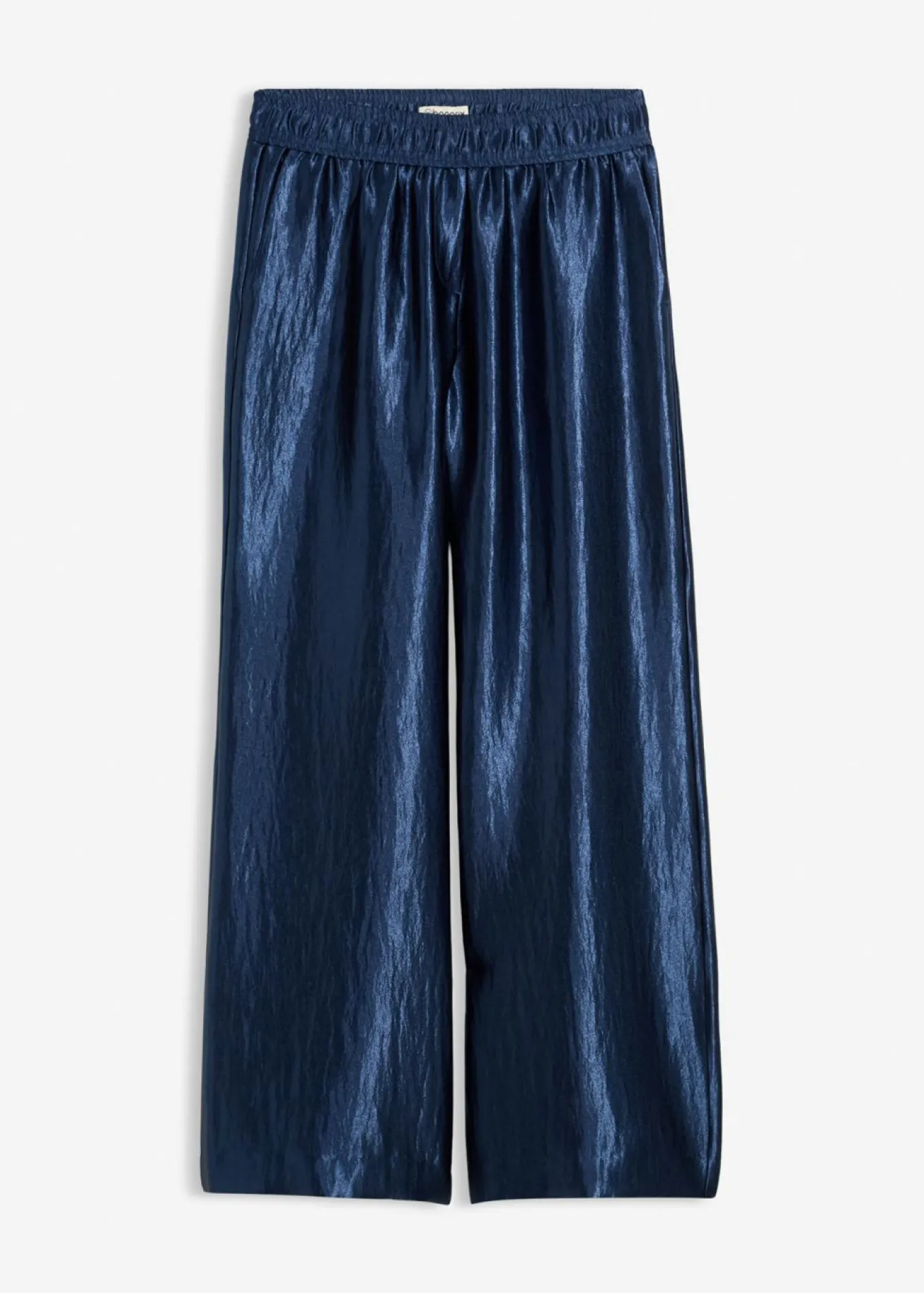 Pantalón palazzo satinado con cinturilla cómoda