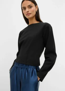 Pantalón palazzo satinado con cinturilla cómoda