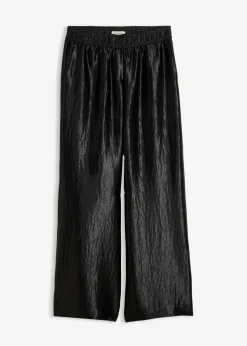 Pantalón palazzo satinado con cinturilla cómoda