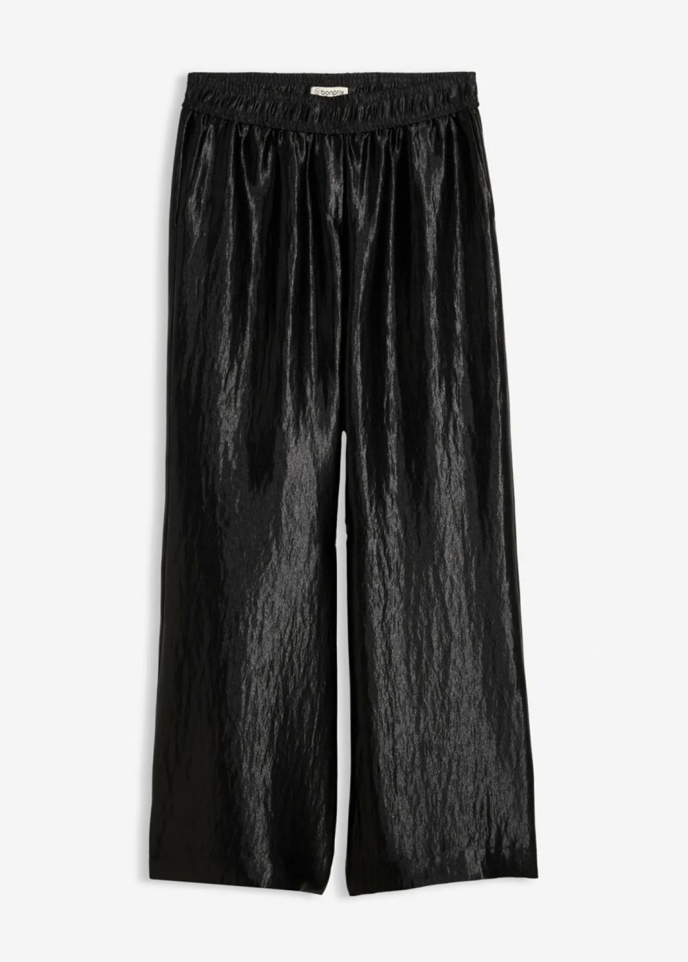 Pantalón palazzo satinado con cinturilla cómoda