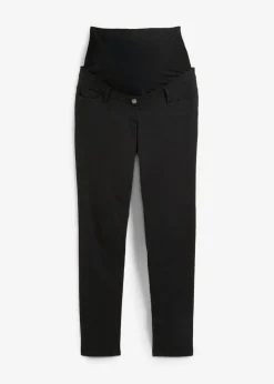 Pantalón premamá con material elástico y corte slim