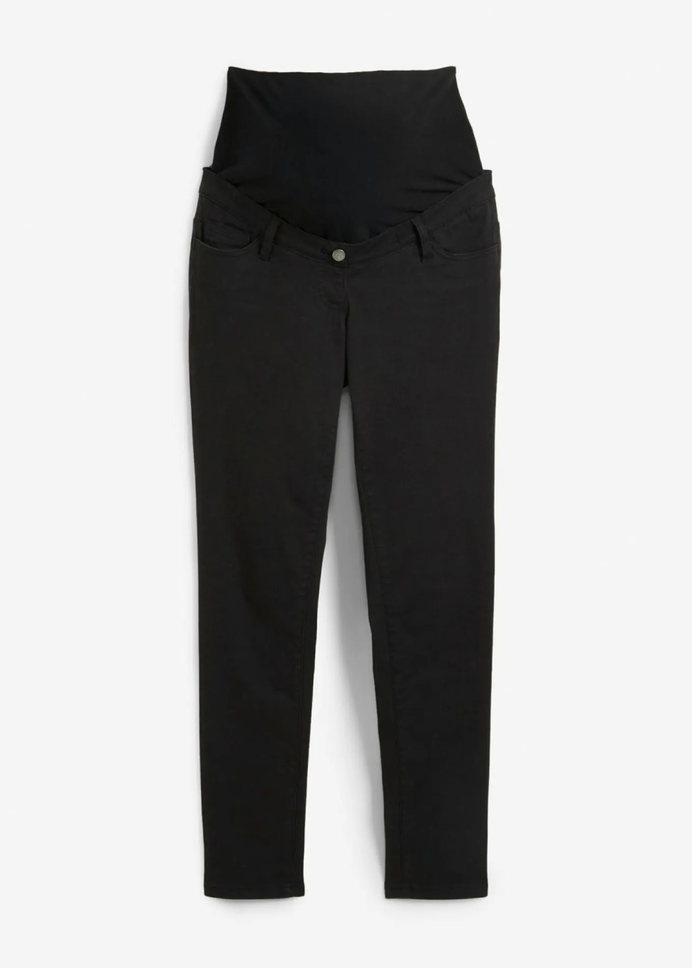 Pantalón premamá con material elástico y corte slim