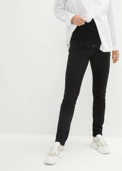 Pantalón premamá con material elástico y corte slim
