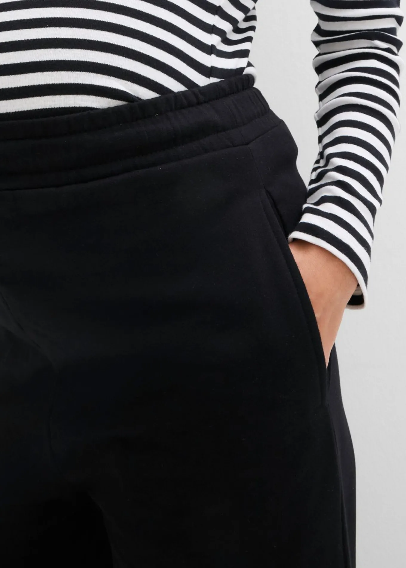 Pantalón premamá de algodón orgánico puro con dobladillo ajustable