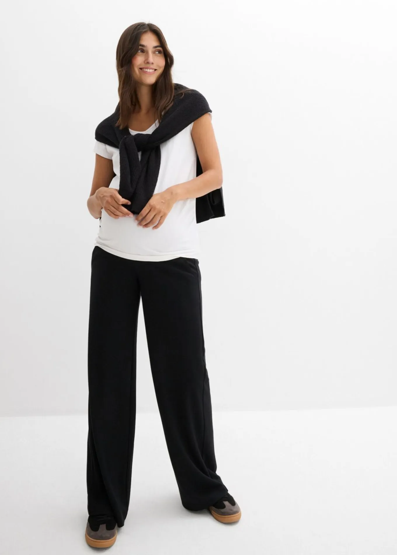 Pantalón premamá de cómodo Punto di Roma con perneras anchas