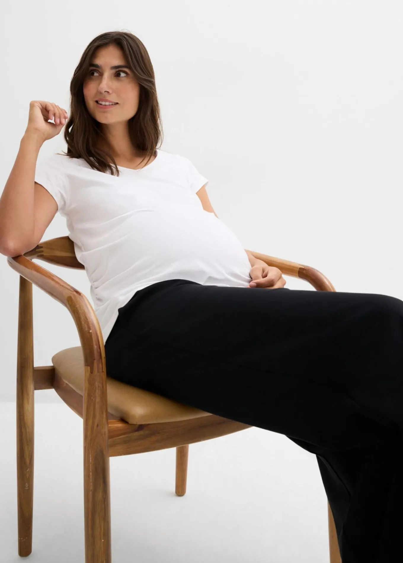 Pantalón premamá de cómodo Punto di Roma con perneras anchas