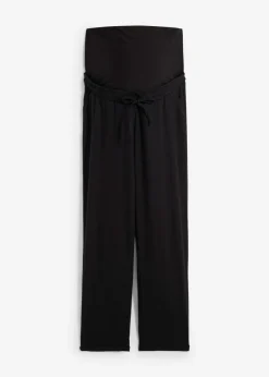 Pantalón premamá de lino con pernera recta