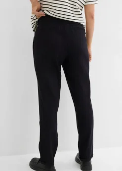 Pantalón premamá de lino con pernera recta