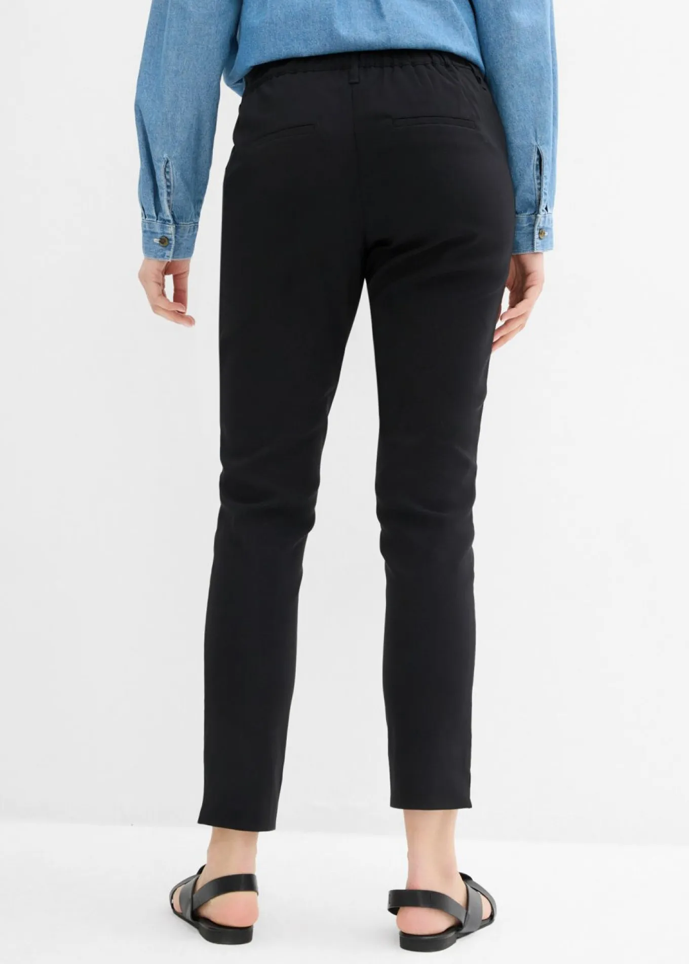 Pantalón premamá elástico con pernera acampanada