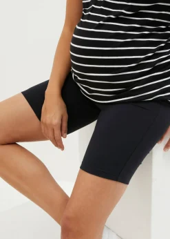 Pantalón premamá estilo ciclista de algodón orgánico (2 unidades)