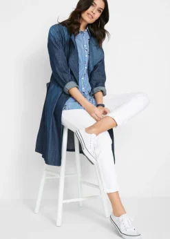 Pantalón recto cómodo con elástico