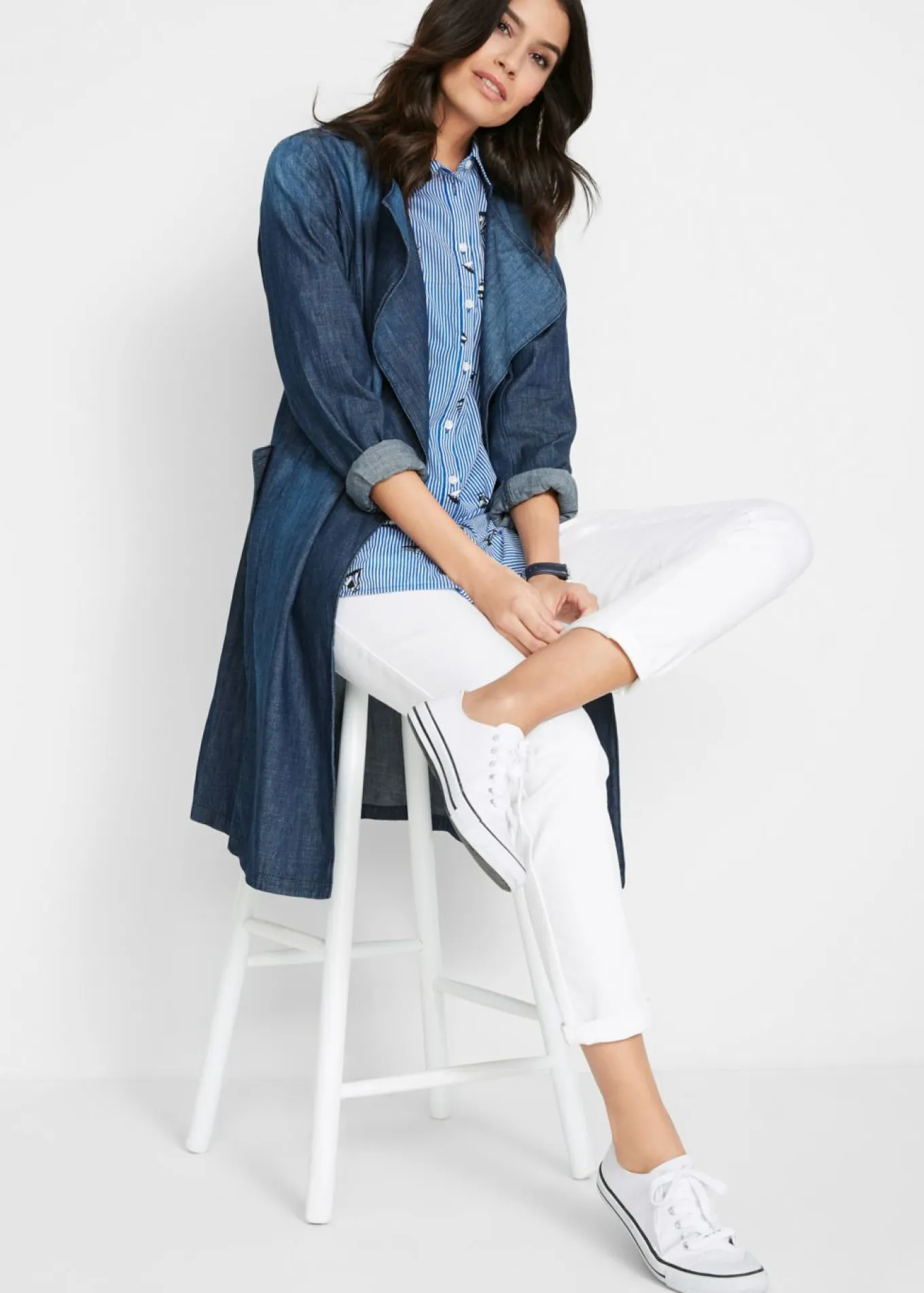 Pantalón recto cómodo con elástico