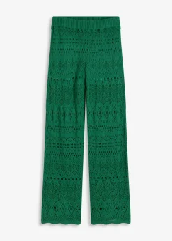Pantalón sin cierre con patrón de punto calado