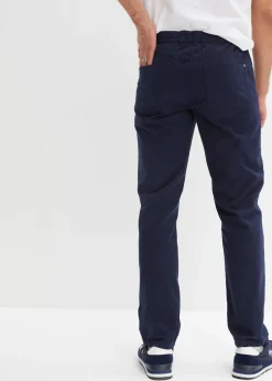 Pantalón sin cierre de algodón puro con corte recto y regular