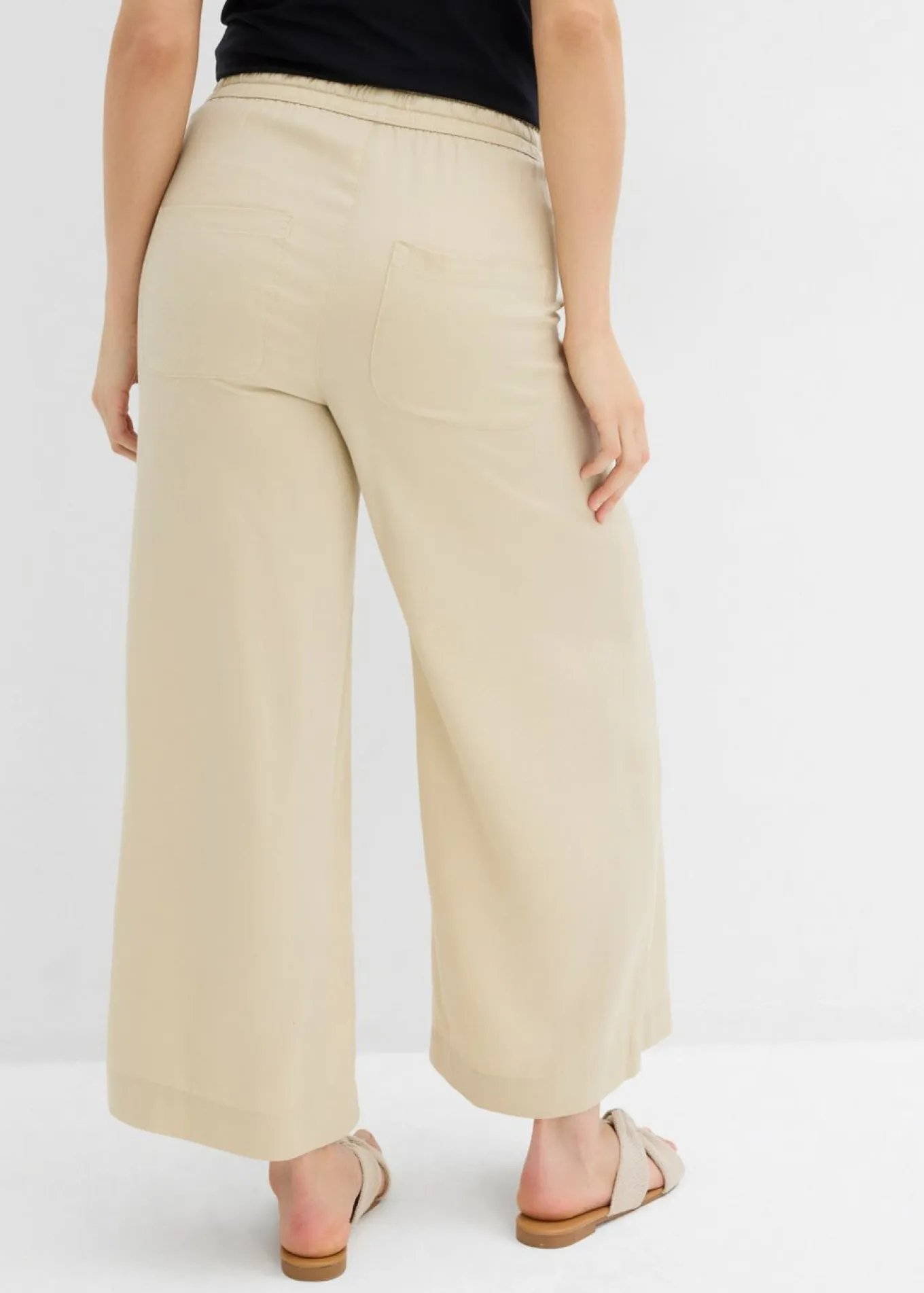 Pantalón sin cierre de lyocell 7/8