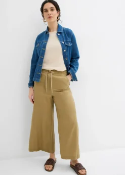 Pantalón sin cierre de lyocell 7/8