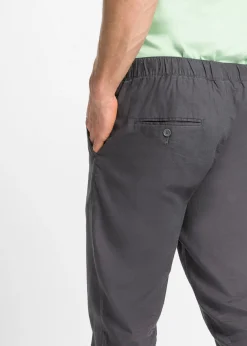 Pantalón sin cierre de mezcla de lino ligero con corte regular y forma recta