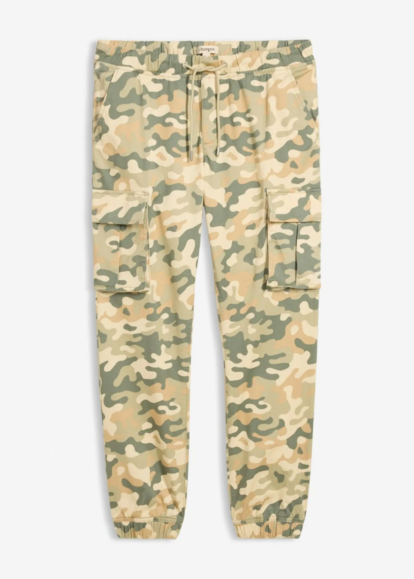 Pantalón sin cierre tipo cargo con recto y regular
