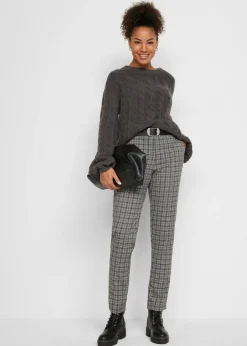 Pantalón sin cordones con estampado de cuadros