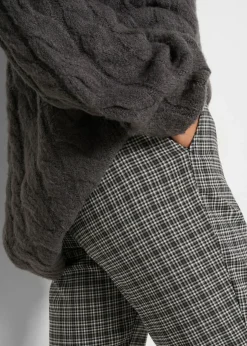Pantalón sin cordones con estampado de cuadros