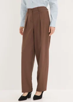 Pantalón tipo barrel con pinzas