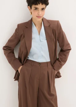Pantalón tipo barrel con pinzas
