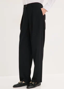 Pantalón tipo barrel con pinzas