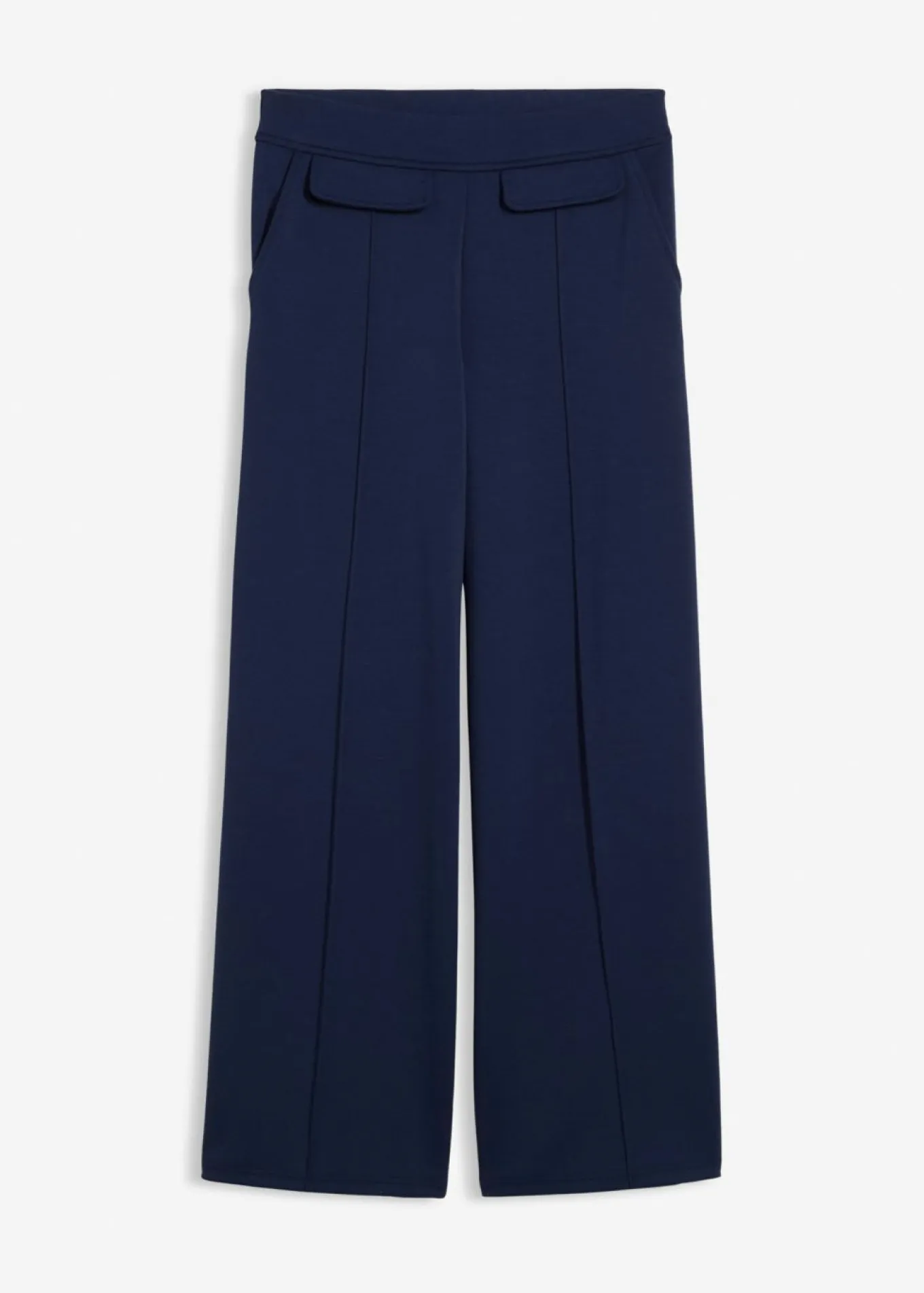 Pantalón tipo bootcut de mezcla de viscosa ligeramente brillante
