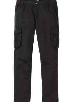 Pantalón tipo cargo con corte regular, diseño recto y cinturilla elástica