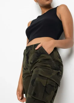 Pantalón tipo cargo de algodón puro