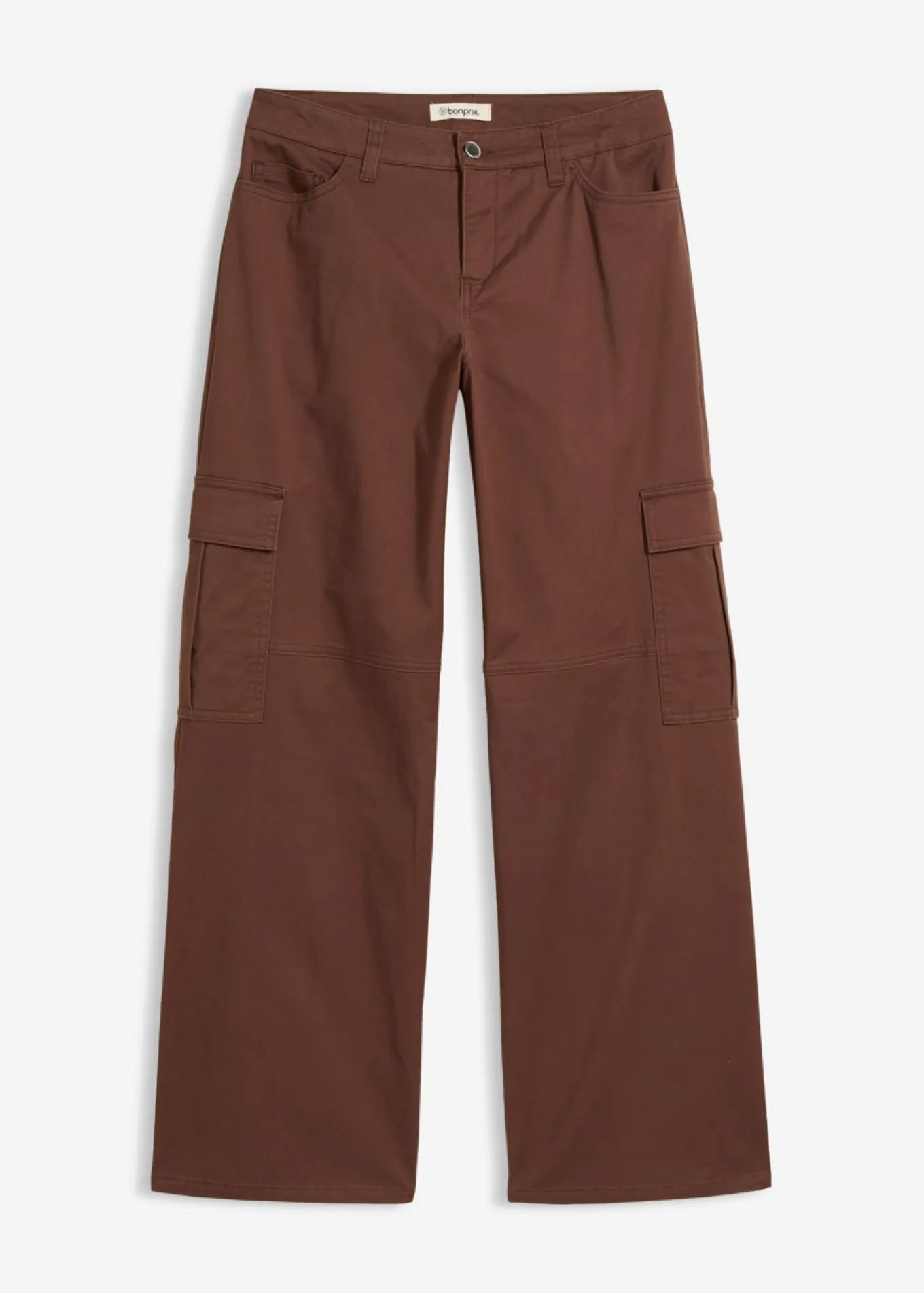 Pantalón tipo cargo de mezcla de algodón elástico