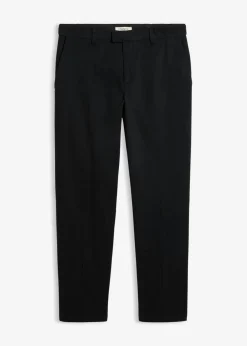 Pantalón tipo chino de algodón puro con cinturilla elástica y corte relajado