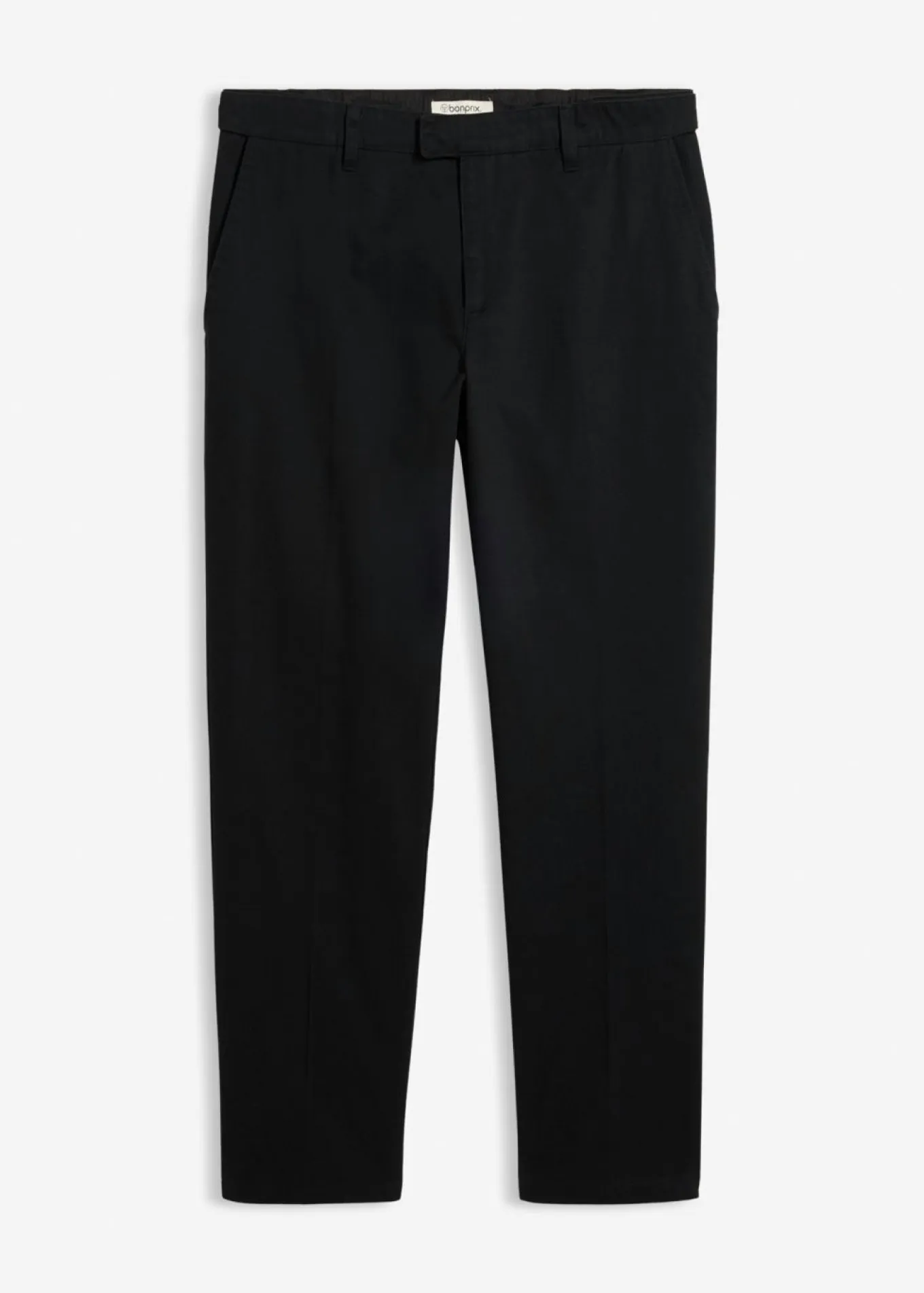 Pantalón tipo chino de algodón puro con cinturilla elástica y corte relajado