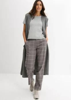 Pantalón tipo chino de cuadros