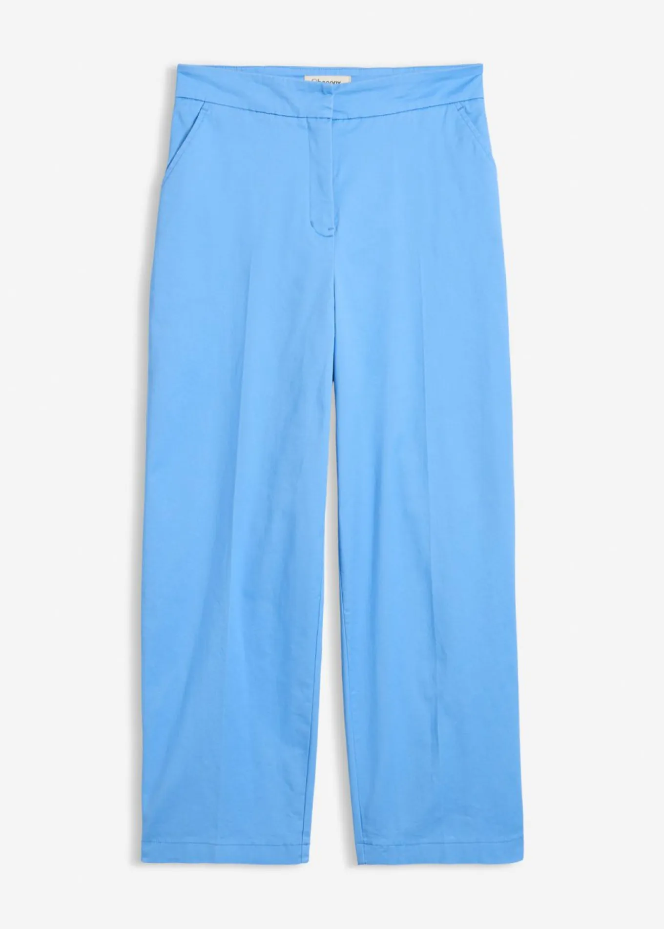 Pantalón tipo chino de sarga de algodón