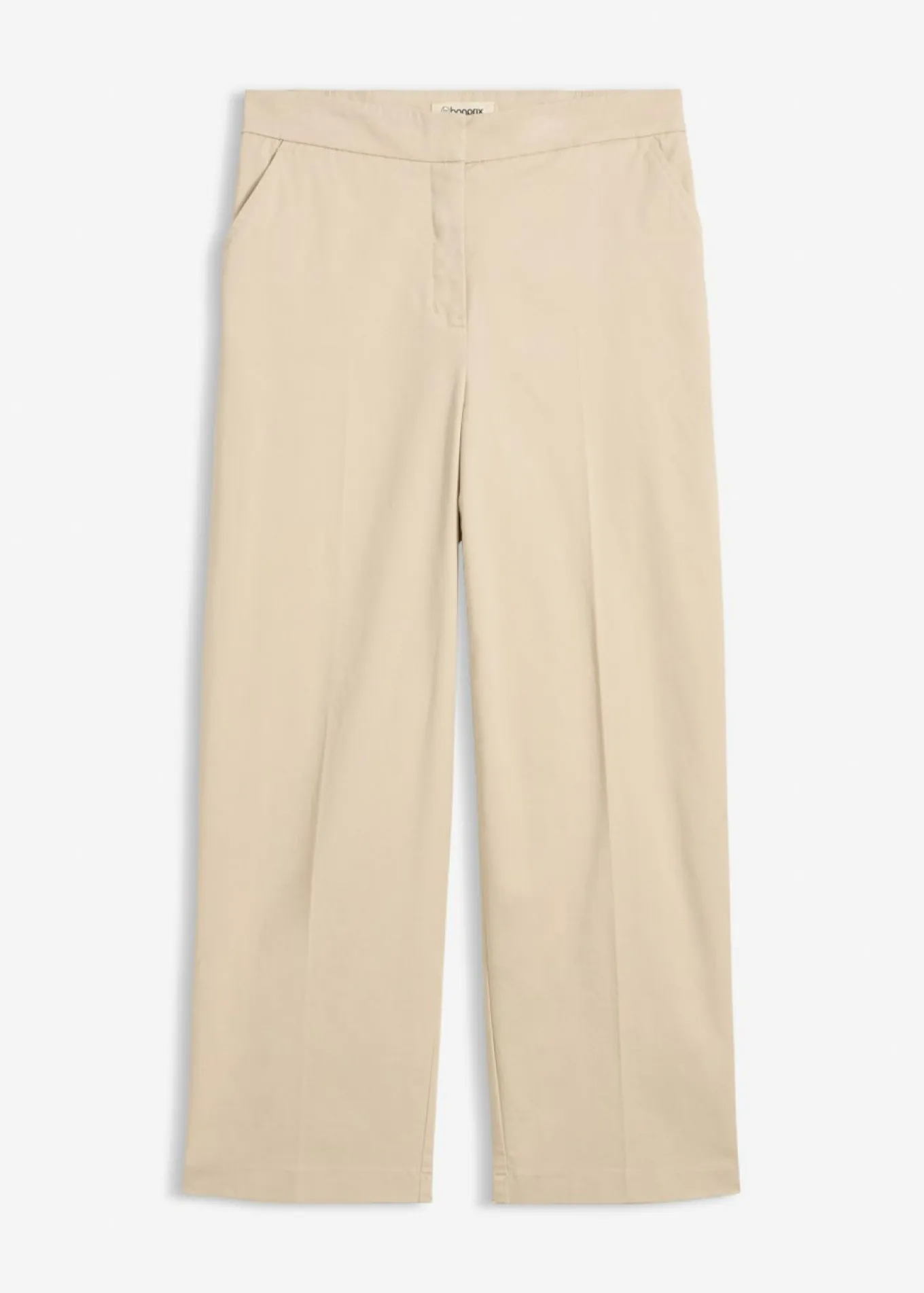 Pantalón tipo chino de sarga de algodón