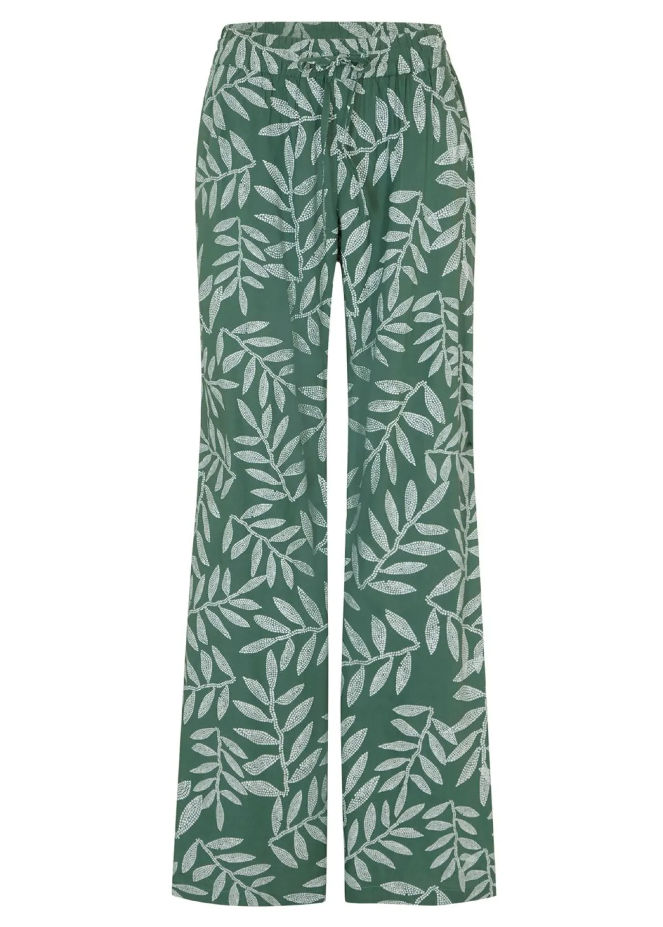 Pantalón tipo palazzo de viscosa sostenible con estampado