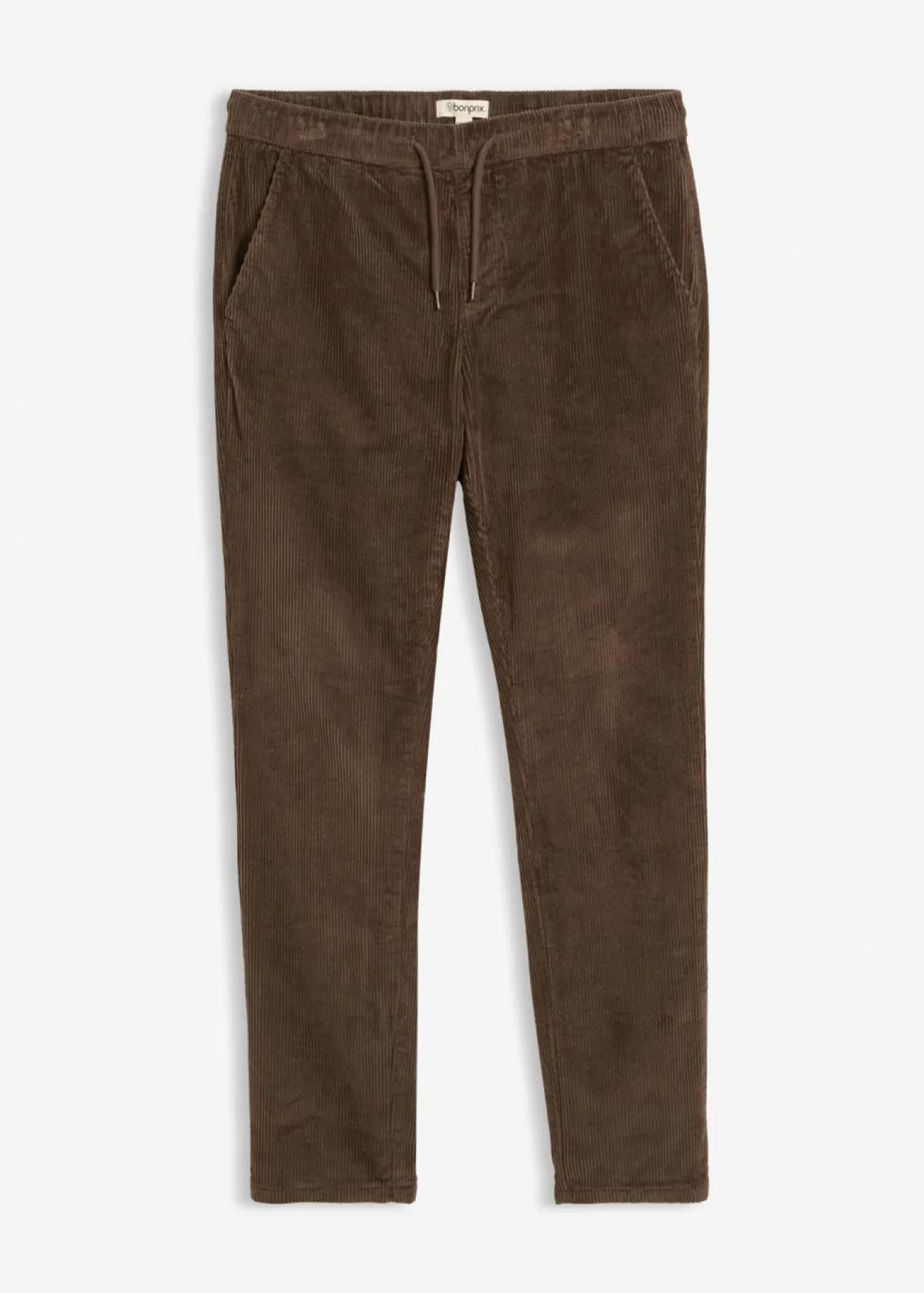 Pantalón térmico de pana con corte regular, forro de franela y diseño recto