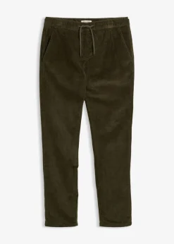 Pantalón térmico de pana con corte regular, forro de franela y diseño recto