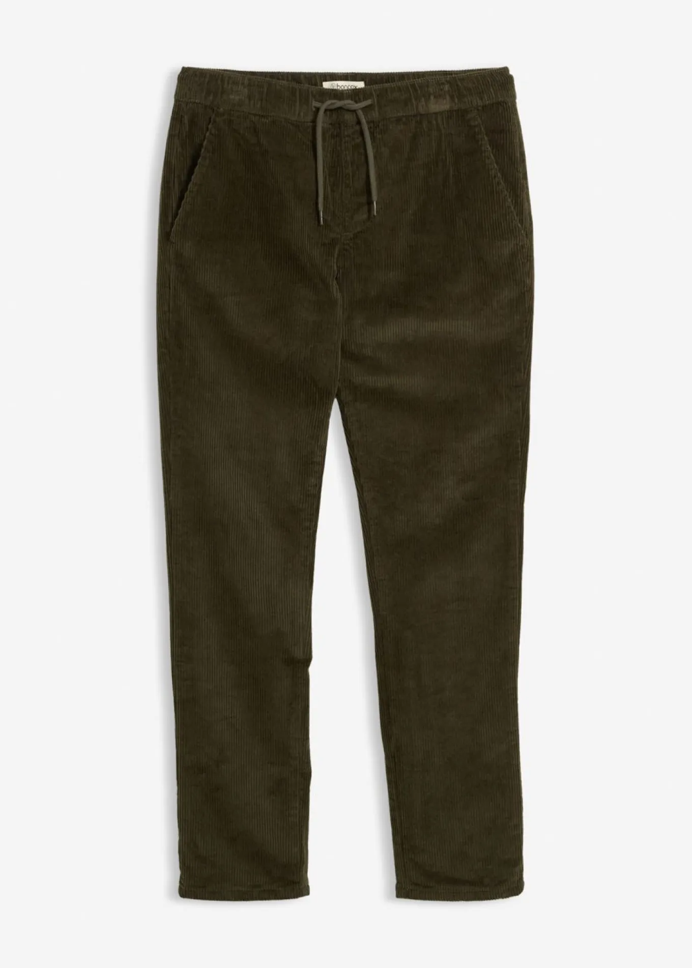 Pantalón térmico de pana con corte regular, forro de franela y diseño recto