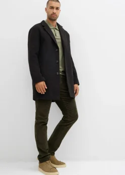 Pantalón térmico de pana con corte regular, forro de franela y diseño recto