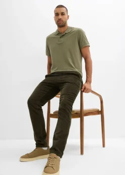 Pantalón térmico de pana con corte regular, forro de franela y diseño recto