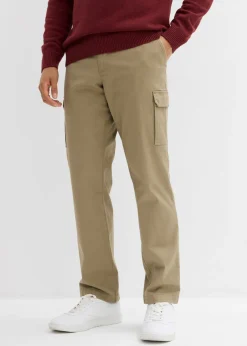 Pantalón térmico elástico de corte recto y estilo cargo