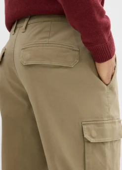 Pantalón térmico elástico de corte recto y estilo cargo