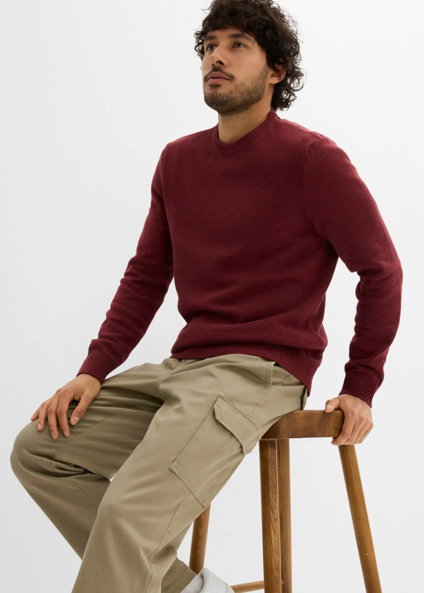 Pantalón térmico elástico de corte recto y estilo cargo