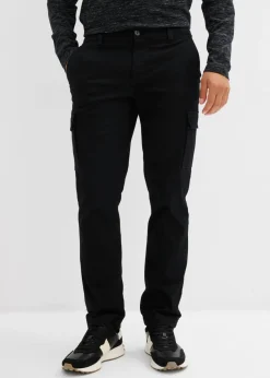 Pantalón térmico elástico de corte recto y estilo cargo