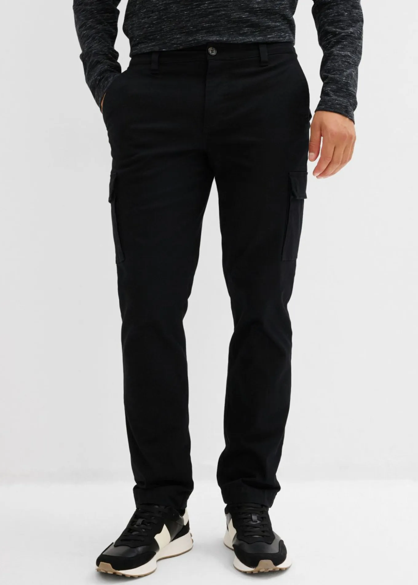 Pantalón térmico elástico de corte recto y estilo cargo
