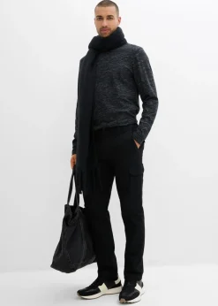 Pantalón térmico elástico de corte recto y estilo cargo